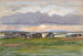 Gebäude am Flussufer, Muonio - Eero Järnefelt — Ansicht des Kunstwerks