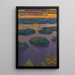 Sonnenuntergang über einem See - Eero Järnefelt — gerahmtes Bild an der Wand