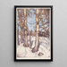 Bäume im Winter - Eero Järnefelt — gerahmtes Bild an der Wand