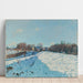 Reproduktion des Gemäldes Schneeeffekt in Louveciennes - Alfred Sisley