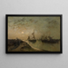 Sommerabend - Egide François Leemans — gerahmtes Bild an der Wand