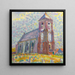 Kirche in Zoutelande - Piet Mondrian — gerahmtes Bild an der Wand