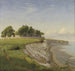 Kirche von Hjerup auf den Klippen von Stevns, Zealand - P C Skovgaard — Ansicht des Kunstwerks