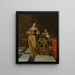 Eine Frau, die Laute spielt, und ein Mann, der zuhört - Eglon van der Neer — gerahmtes Bild an der Wand