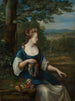 Portrait einer Frau mit Blumenkrone - Eglon van der Neer — Ansicht des Kunstwerks