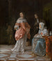 Die Besuch in der Krippe - Eglon van der Neer — Ansicht des Kunstwerks