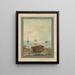 Boote - Egon Schiele — gerahmtes Bild an der Wand