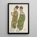 Andacht - Egon Schiele — gerahmtes Bild an der Wand