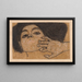Kopf einer Frau - Egon Schiele — gerahmtes Bild an der Wand