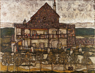 Haus mit Schindeldach II - Egon Schiele — Ansicht des Kunstwerks