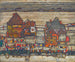 Häuser mit Wäsche Suburb II - Egon Schiele — Ansicht des Kunstwerks