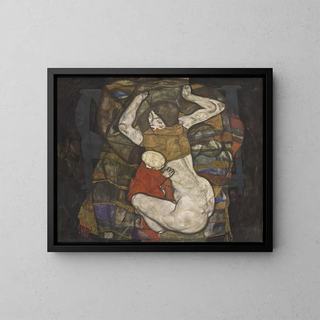 Junge Mutter - Egon Schiele — gerahmtes Bild an der Wand