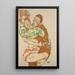 Reproduktion des Gemäldes Liebe machen - Egon Schiele