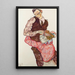 Amoureux - Egon Schiele — gerahmtes Bild an der Wand