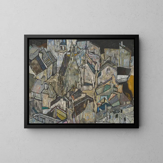 Mdling II - Egon Schiele — gerahmtes Bild an der Wand