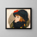 Portrait von Ida Roessler - Egon Schiele — gerahmtes Bild an der Wand
