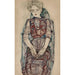 Frau sitzend - Egon Schiele — Ansicht des Kunstwerks
