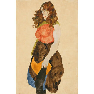 Egon Schiele - Stehende Frau Dirne.webp