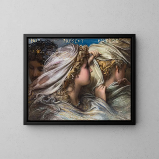 Die Parzen - Egron Lundgren — gerahmtes Bild an der Wand