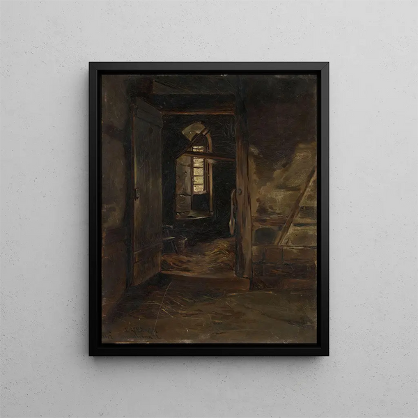 Eilif Peterssen - Interior from a Cowshed.webp