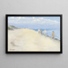 Cyclistes sur la plage - Einar Hein — gerahmtes Bild an der Wand