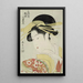 Osumi eine Tayu des Tsuchiya im Viertel Shinmachi in Osaka - Eishsai Chki — gerahmtes Bild an der Wand