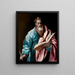 Apostel Matthäus - El Greco — gerahmtes Bild an der Wand