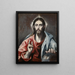 Bénédiction du Christ - El Greco — gerahmtes Bild an der Wand