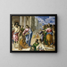 Der Christus, der die Blinden heilt - El Greco — gerahmtes Bild an der Wand