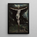 Der Christus am Kreuz - El Greco — gerahmtes Bild an der Wand