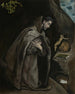 Saint François knieend in Meditation - El Greco — Ansicht des Kunstwerks