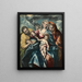 Die Heilige Familie mit Maria Magdalena - El Greco — gerahmtes Bild an der Wand