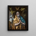Der heilige Petrus Bußfertiger - El Greco — gerahmtes Bild an der Wand