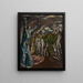 Die Vision des heiligen Johannes - El Greco — gerahmtes Bild an der Wand