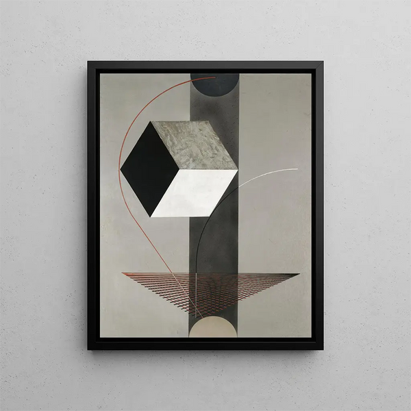 Provenzalisches Gemälde 99 - El Lissitzky — gerahmtes Bild an der Wand
