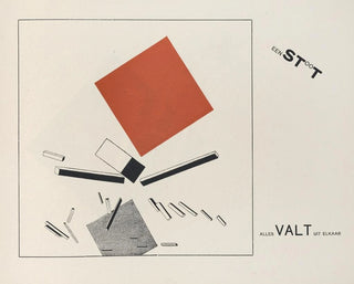 Devenir suprématiste de deux couleurs dans six constructions Pl 9 - El Lissitzky — Ansicht des Kunstwerks