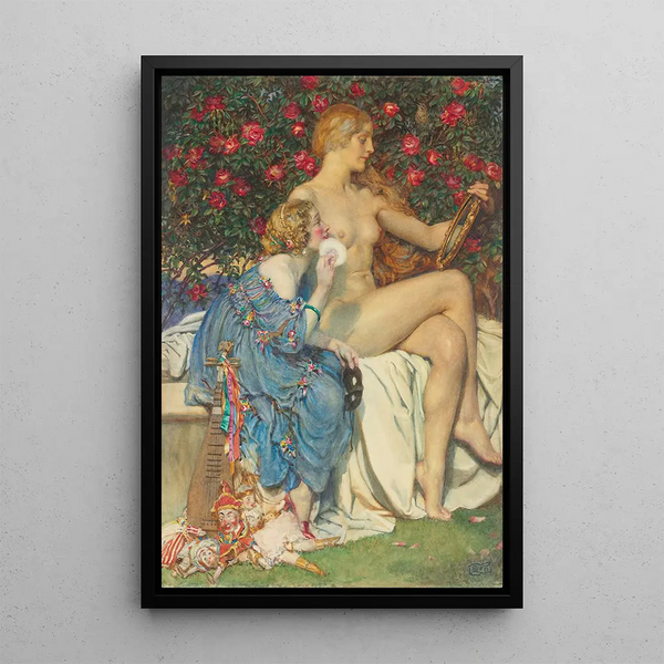 Wahrheit oder Fiktion - Eleanor Fortescue-Brickdale — gerahmtes Bild an der Wand