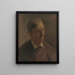 Studie eines Männerkopfes - Elemér Halász-Hradil — gerahmtes Bild an der Wand