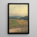 Landschaftsbild mit Hügeln im Hintergrund - Elemér Halász-Hradil — gerahmtes Bild an der Wand