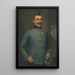 Portrait Eugena Halmiho - Elemér Halász-Hradil — gerahmtes Bild an der Wand