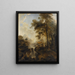 Landschaft mit Wasserfall und Vieh - Elias Martin — gerahmtes Bild an der Wand