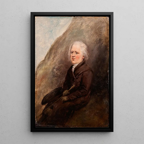 Selbstporträt - Elias Martin — gerahmtes Bild an der Wand