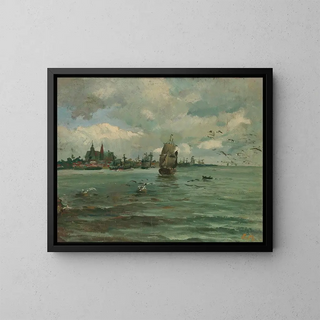 Meeres-Gemälde - Elias Muukka — gerahmtes Bild an der Wand