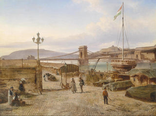 Ansicht auf Buda - Elias Pieter van Bommel — Ansicht des Kunstwerks