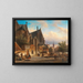 Vue de marché hollandaise - Elias Pieter van Bommel — gerahmtes Bild an der Wand