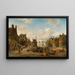 Le Singel et Brouwersgracht, Amsterdam - Elias Pieter van Bommel — gerahmtes Bild an der Wand