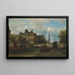 Ansicht vom Nieuwengracht in Amsterdam - Elias Pieter van Bommel — gerahmtes Bild an der Wand