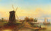 Moulin à eau près d'Amsterdam - Elias Pieter van Bommel — Ansicht des Kunstwerks