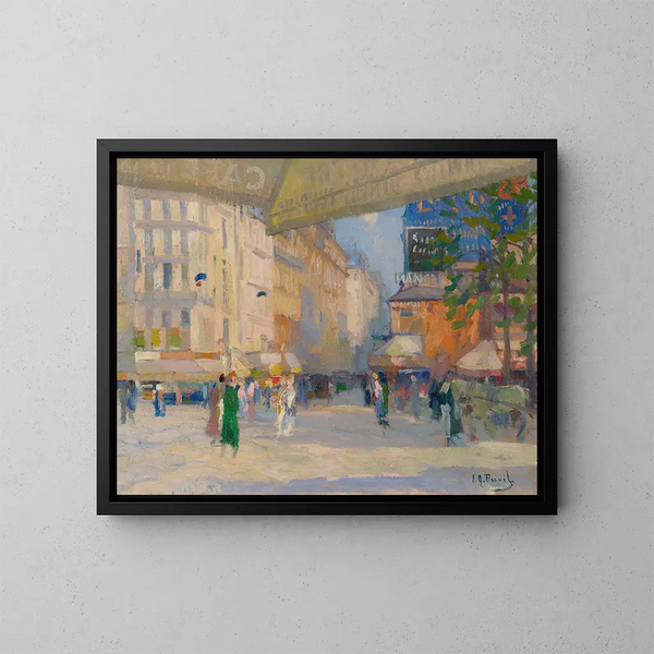 Rue de Paris - Élie Anatole Pavil — gerahmtes Bild an der Wand