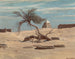 Baum und Gräber auf dem Weg von Tel El Armano, Ägypten - Elihu Vedder — Ansicht des Kunstwerks